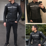 Vortex Air Black Racing Motorcycle Jacket