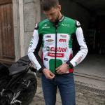 Giacca da Moto in Pelle Johann Zarco Castrol Honda 2025 – Edizione Pro