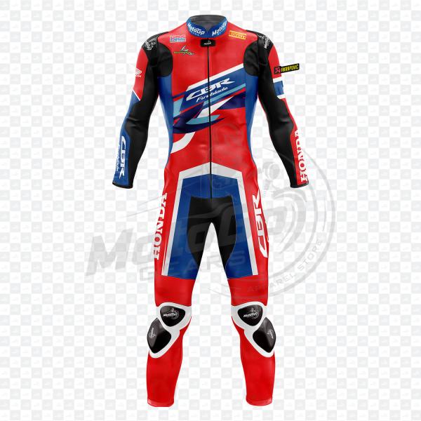 Honda Alvaro Bautista 2020 CBR Roter Motorradsuit