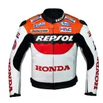 Veste Moto Homme Honda Repsol en Cuir