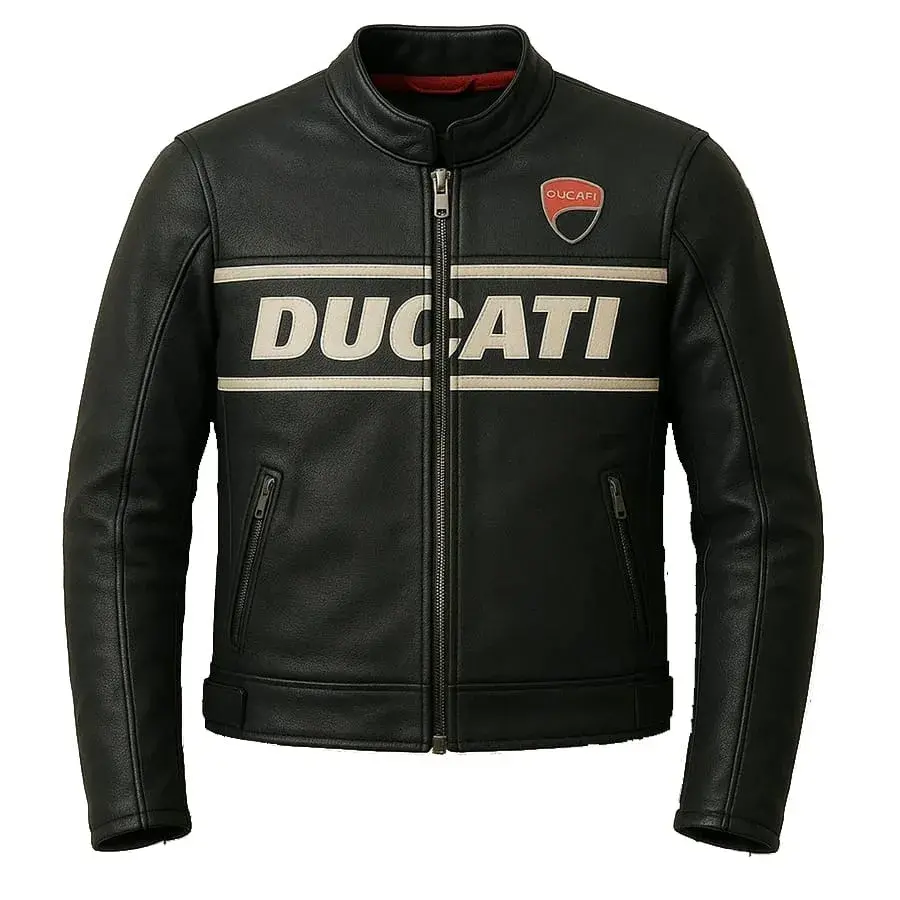 Nueva Chaqueta de Correr en Cuero Ducati para Moto
