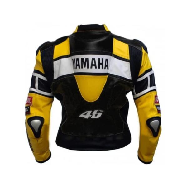 Black & Yellow High-Performance Leather Motorcycle Racing Jacket