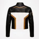 Hawk-Girl Cropped Leather Jacket