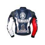 Yamaha Biker Racing Lederjacke – Handgefertigt aus Echtem Rindsleder