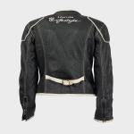 Honda x Suomy 2007 Schwarze Motorrad Lederjacke