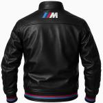 Nouvelle Veste en Cuir BMW M Power – Veste Sport avec Broderie Détaillée