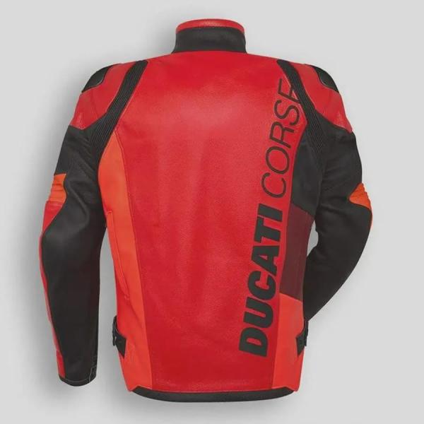 Ducati Leather Motorcycle Jacket – Men’s Premium Racing Gear