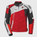 Handmade Men’s Red & White Ducati Racing Leather Jacket