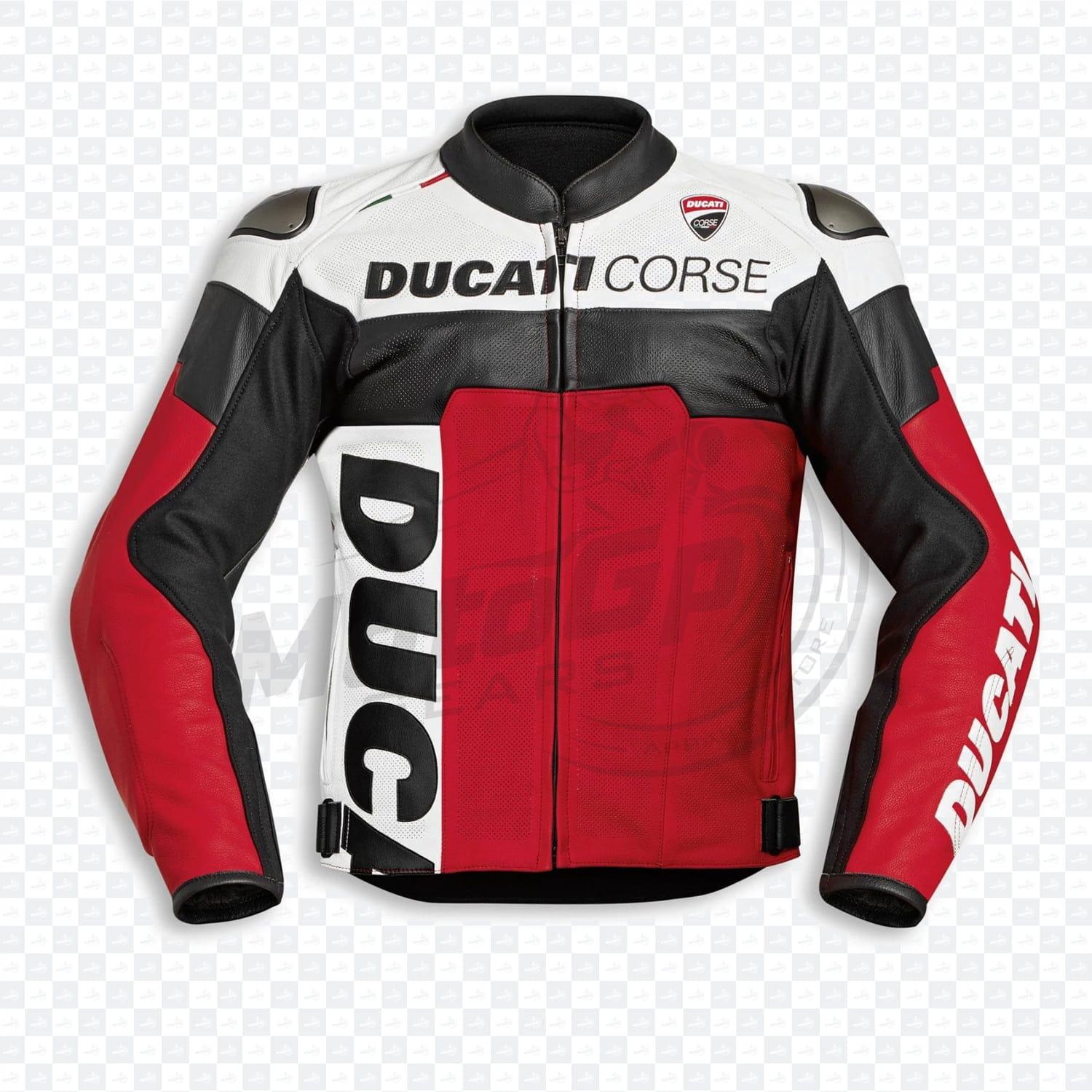 Veste en cuir moto racing Ducati Corse C5