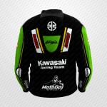 Chaqueta de Cuero Alex Lowes Kawasaki Ninja Racing Negra – Pro Rider Edition