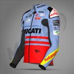Chaqueta de cuero de carrera Alex Marquez 2024 Ducati Gresini – Chaqueta Oficial MotoGP