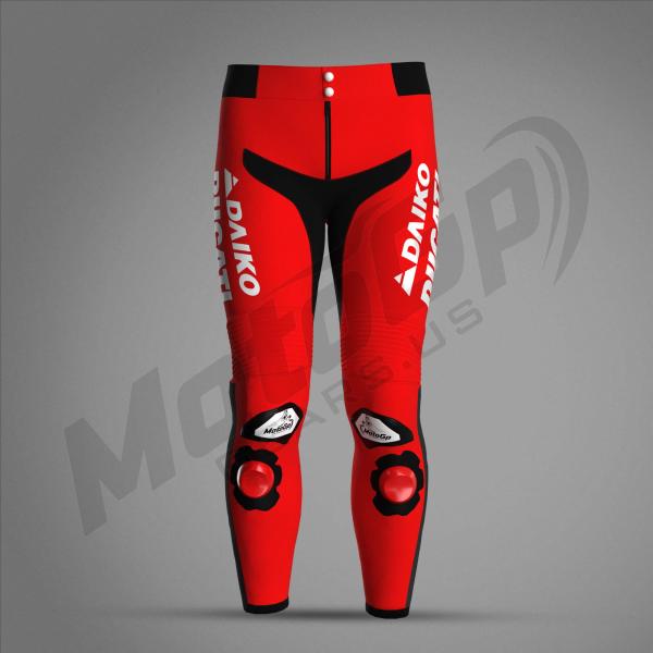 Alex Marquez Ducati Gresini MotoGP 2024 Leder-Rennhose – Rot | CE-zertifizierter Schutz