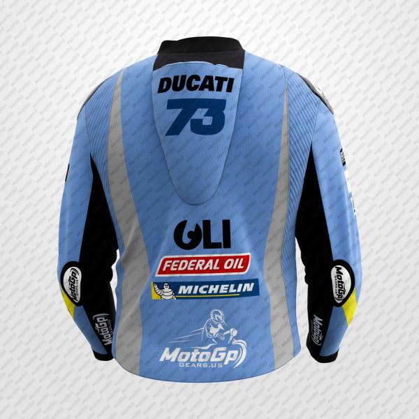 Veste en Cuir Alex Marquez Ducati – Édition Pro