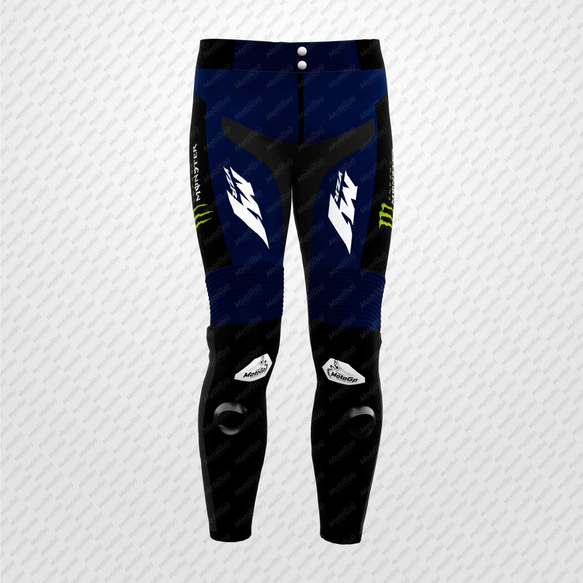 Pantalones de Cuero Moto Alex Rins Monster Energy Yamaha 2025 – Edición Pro Rider