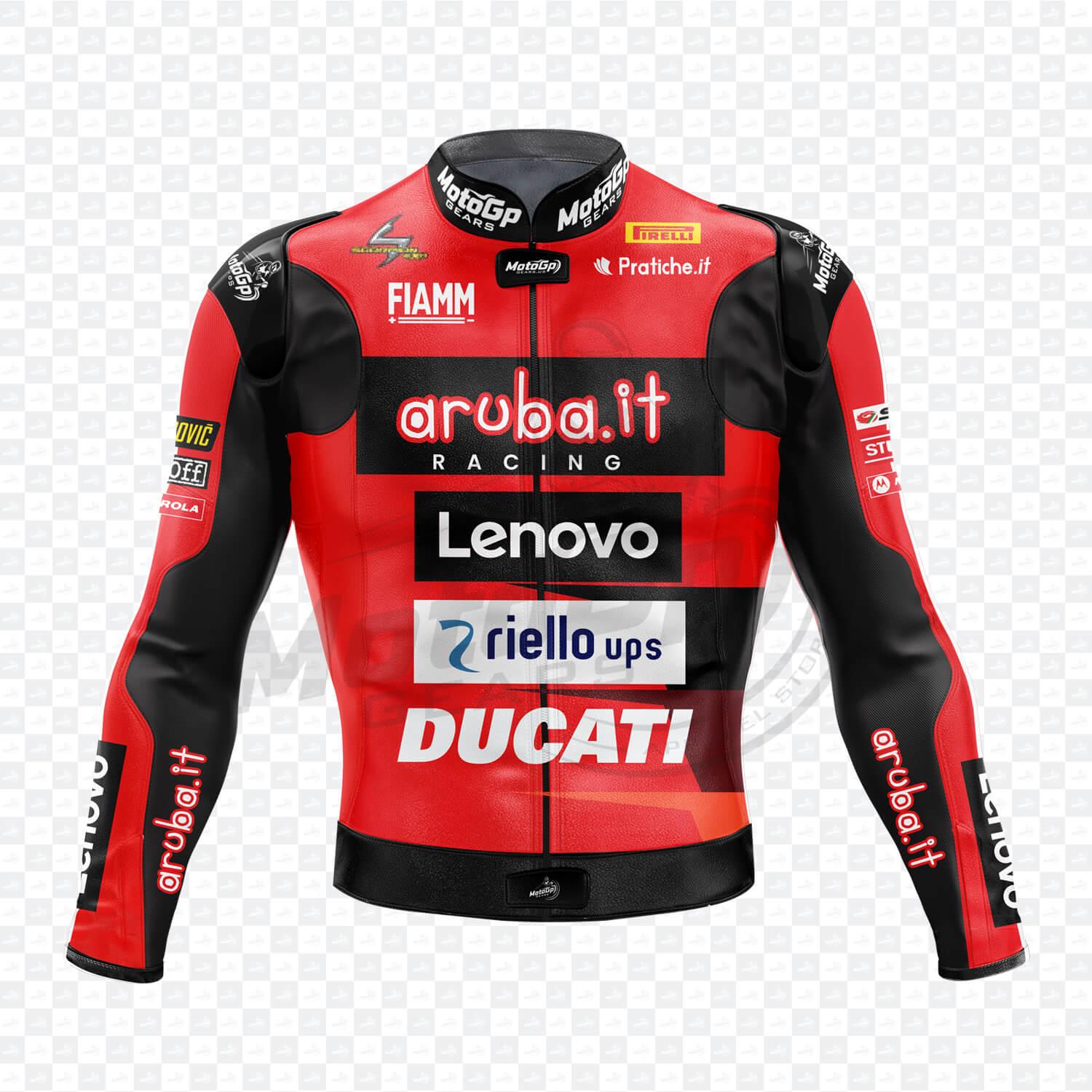 Giacca in Pelle Alvaro Bautista Ducati Aruba SBK 2023 – Replica Ufficiale