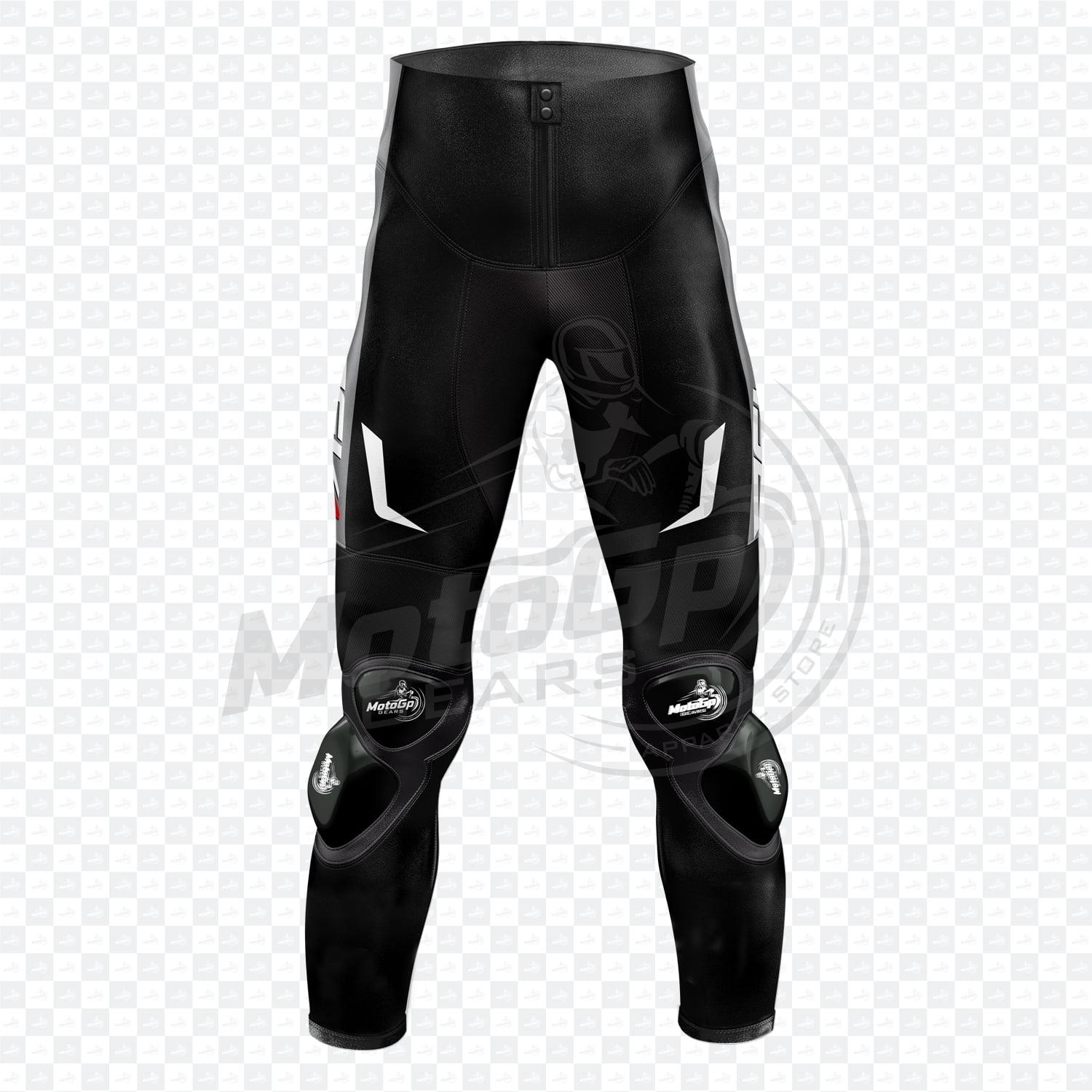 Black Leather Motorcycle Pant : Jordi Torres Aprilia Race