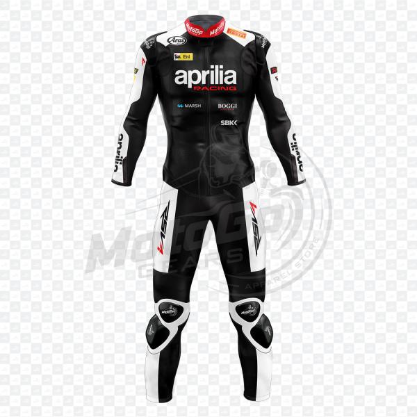 Combinaison cuir Aprilia Leon Haslam 2015