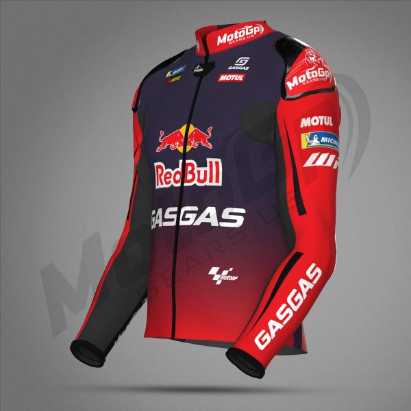 Chaqueta de Moto Augusto Fernandez Red Bull GasGas 2024 – Cuero Profesional MotoGP