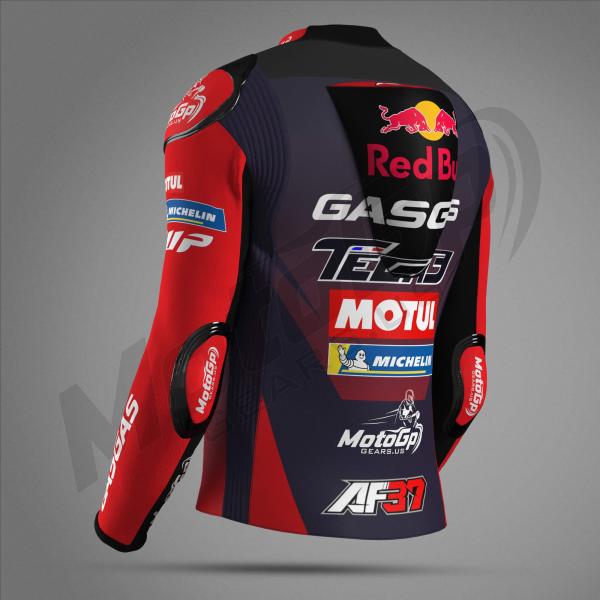 Chaqueta de Moto Augusto Fernandez Red Bull GasGas 2024 – Cuero Profesional MotoGP