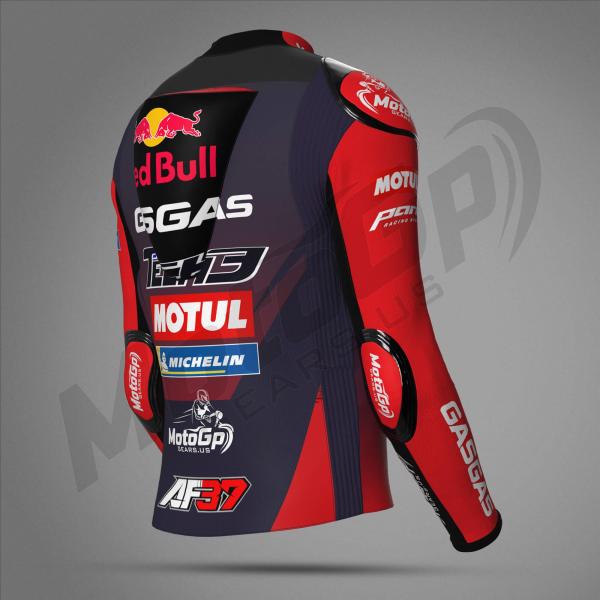 Chaqueta de Moto Augusto Fernandez Red Bull GasGas 2024 – Cuero Profesional MotoGP