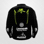 Chaqueta de Cuero Negra Axel Bassani Kawasaki – Edición Personalizada