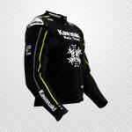 Chaqueta de Cuero Negra Axel Bassani Kawasaki – Edición Personalizada