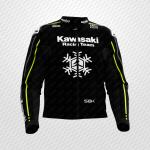 Axel Bassani Kawasaki Winter Racing Leather Moto Suit