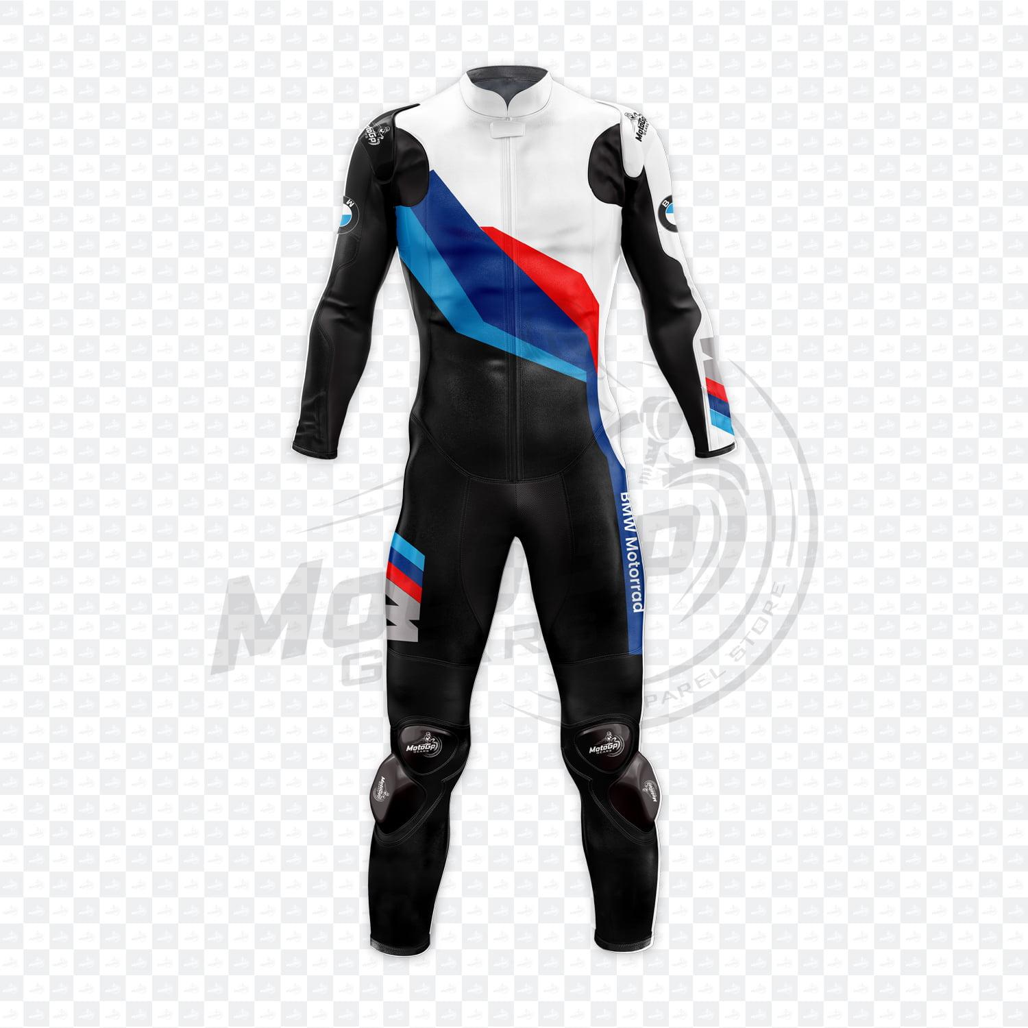 Traje de Carreras Alpino Ultra-BMW Cuero Blanco – MotoGP Gears USA