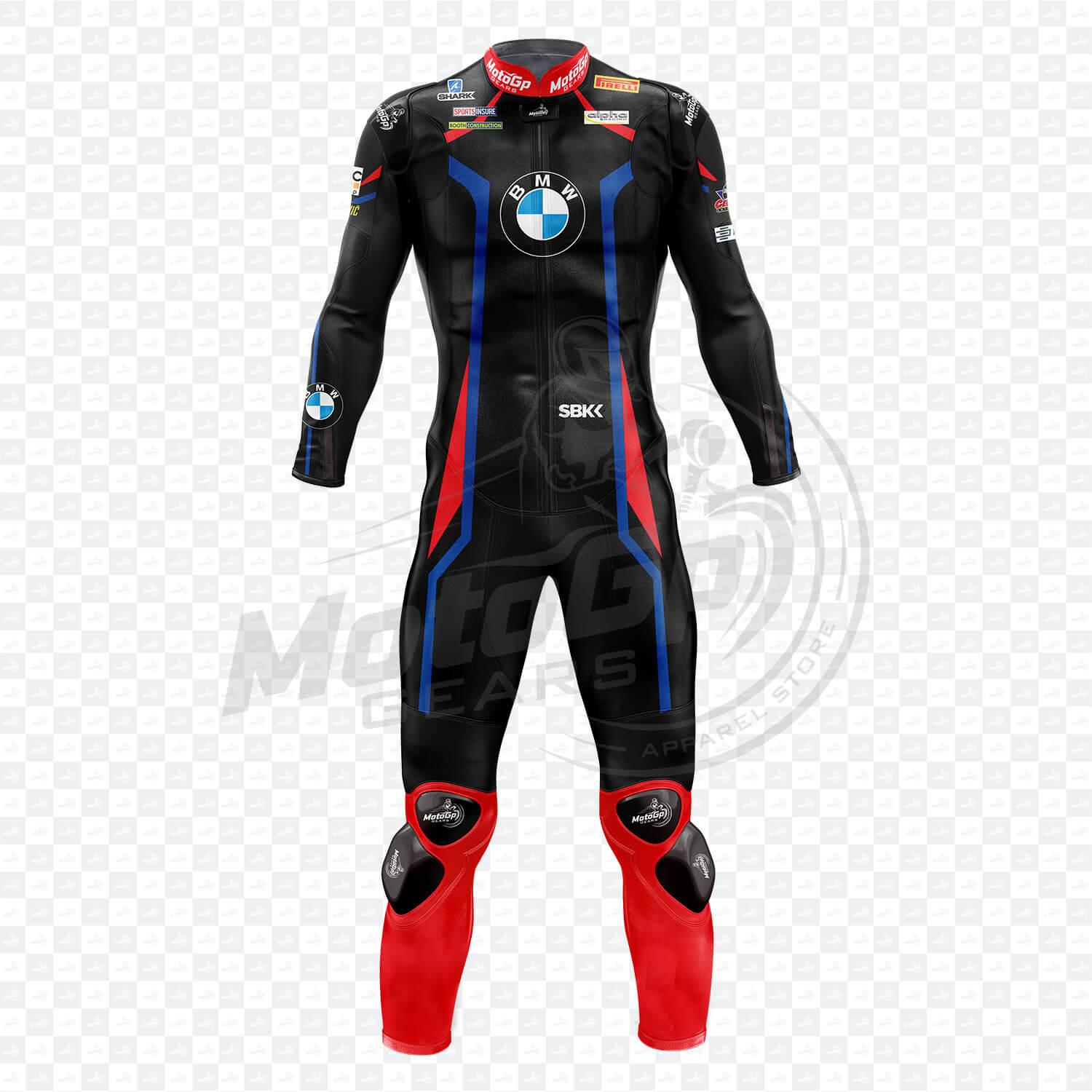 BMW Tom Sykes 2019 Motorrad Lederanzug WSBK Ein- oder Zweiteilig