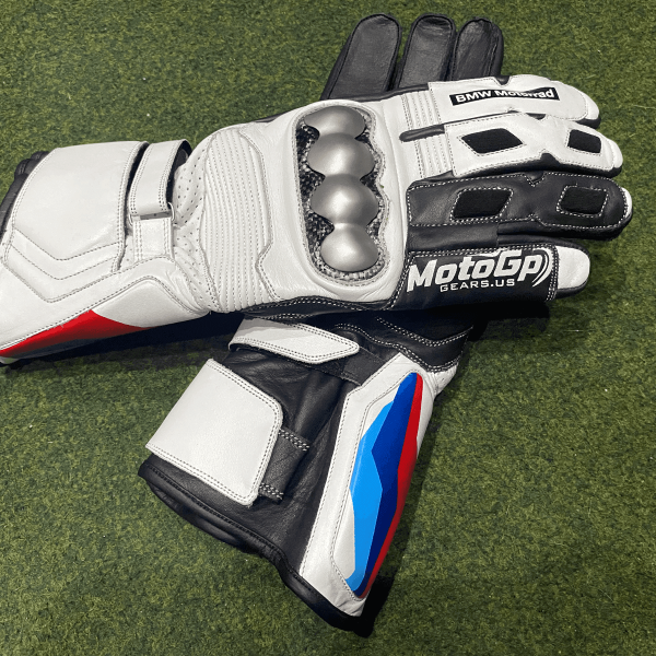 BMW Track GP TECH Motorrad-Rennlederhandschuhe