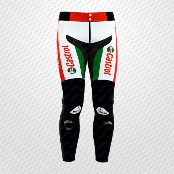 Johann Zarco Castrol Honda 2025 Motorcycle Leather Pant – Pro Edition