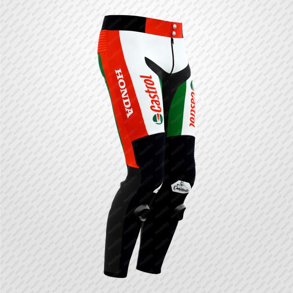 Johann Zarco Castrol Honda 2025 Motorcycle Leather Pant – Pro Edition