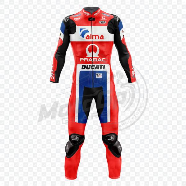 Combinaison Moto en Cuir Ducati Andrea Dovizioso 2018 Racing Black