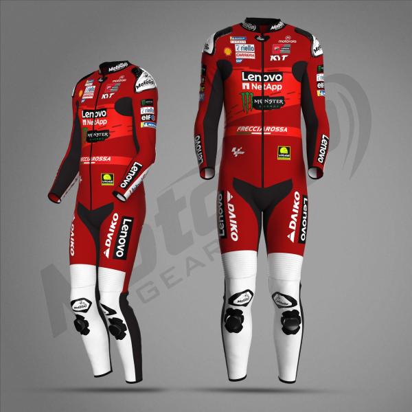 Combinaison Cuir Moto Enea Bastianini Ducati Lenovo – Sur Mesure