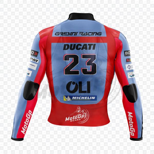 Enea Bastianini Ducati MotoGP 2022 Leather Racing Jacket – Genuine Cowhide