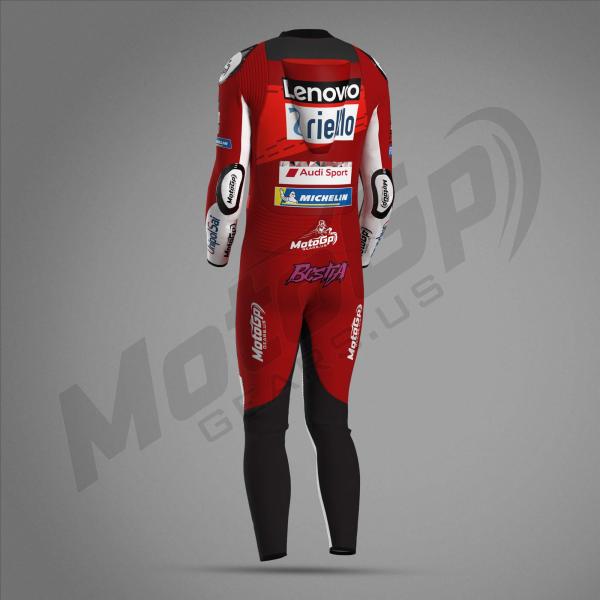 Combinaison Cuir Moto Enea Bastianini Ducati Lenovo – Sur Mesure