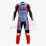 Traje de cuero Ducati azul cielo Fabio Di Giannantonio