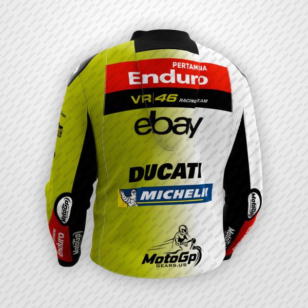 Chaqueta de Moto Fabio Di Giannantonio VR46 Team Ducati – Edición 2025 por MOTOGP GEARS
