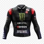 Fabio Quartararo Monster Energy Black Leather Jacket – 2022 MotoGP Edition