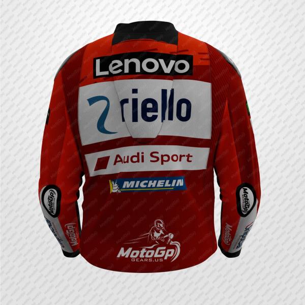 Francesco Bagnaia 2025 Lenovo Ducati MotoGP Leder-Rennjacke – Premium CE-zertifiziert
