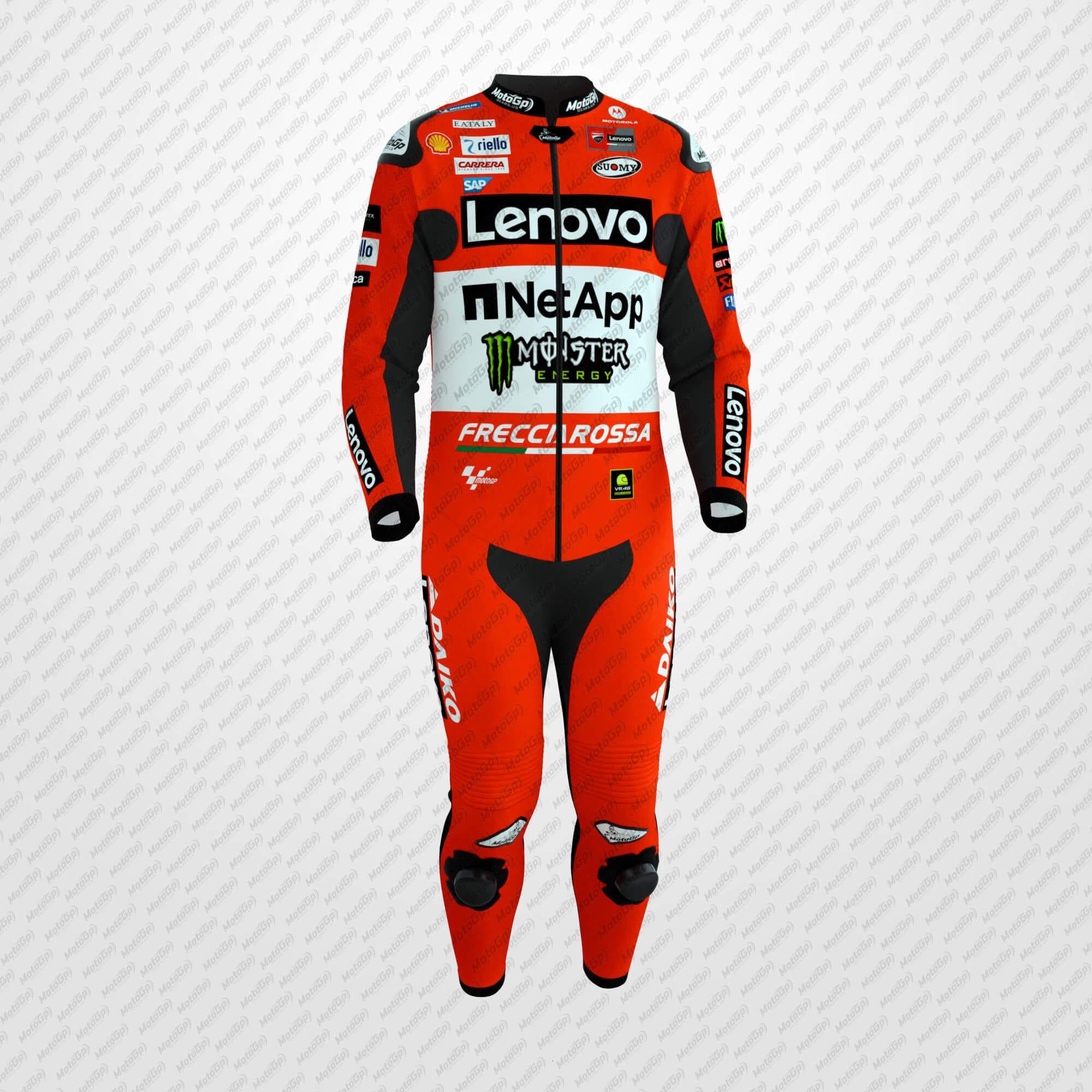 Combinaison en Cuir Francesco Bagnaia Ducati Lenovo – Édition 2024