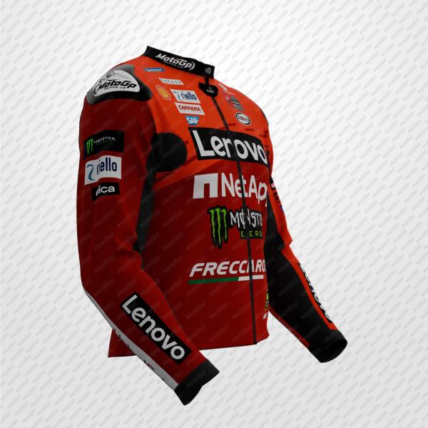 Francesco Bagnaia 2025 Lenovo Ducati MotoGP Leder-Rennjacke – Premium CE-zertifiziert