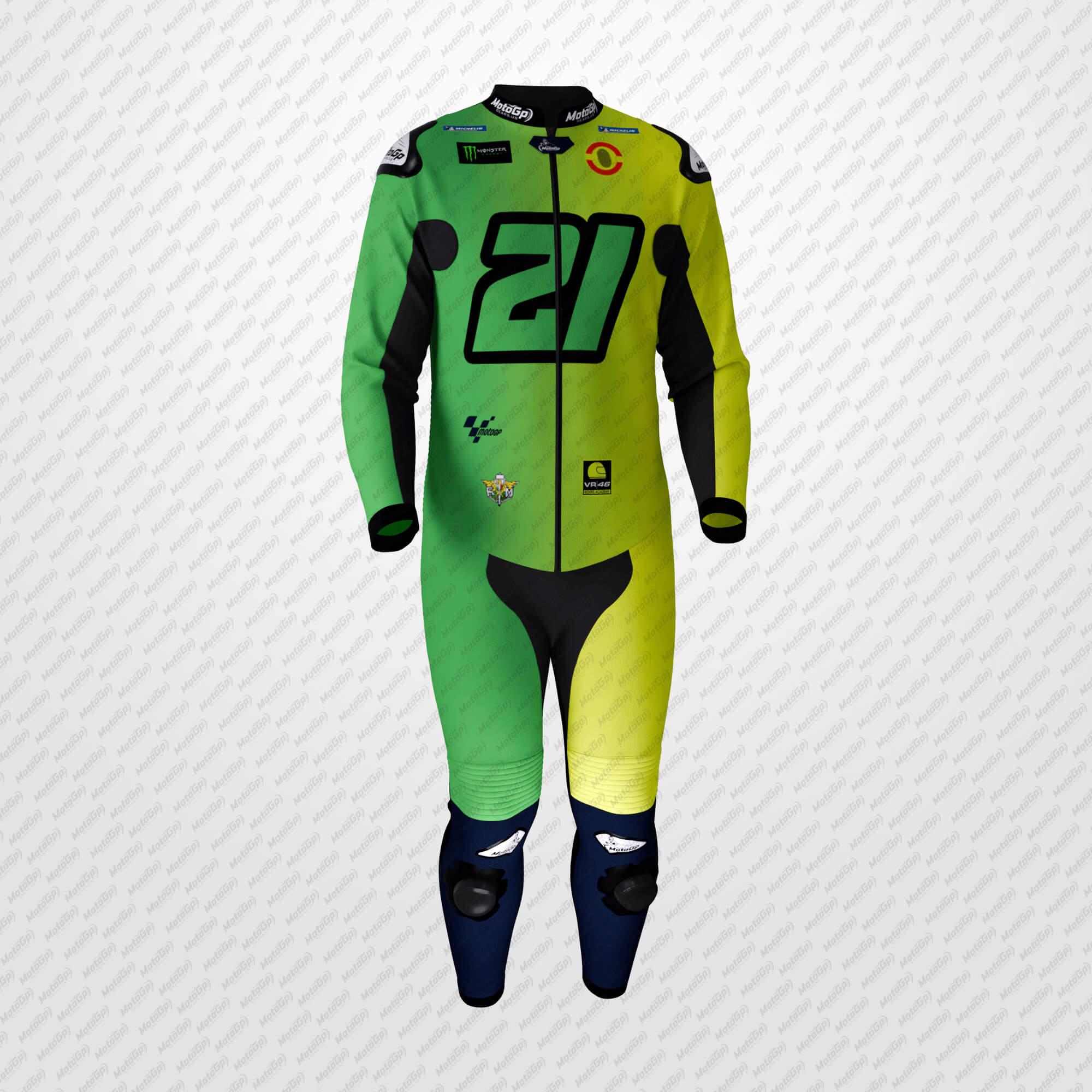 Monster Energy Pro Green Racing Suit – Franco Morbidelli 2024 Edition