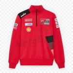 Half-Zip Ducati Red Hoodie - Promotional Sweatshirt