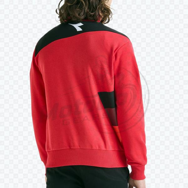 Half-Zip Ducati Red Hoodie - Promotional Sweatshirt