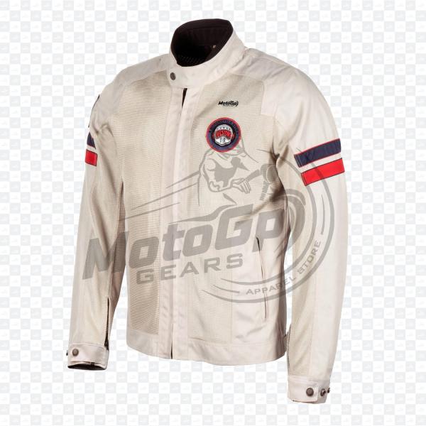 HyperVibe Skin-Tone Textile Racing Jacket Flawless Ride