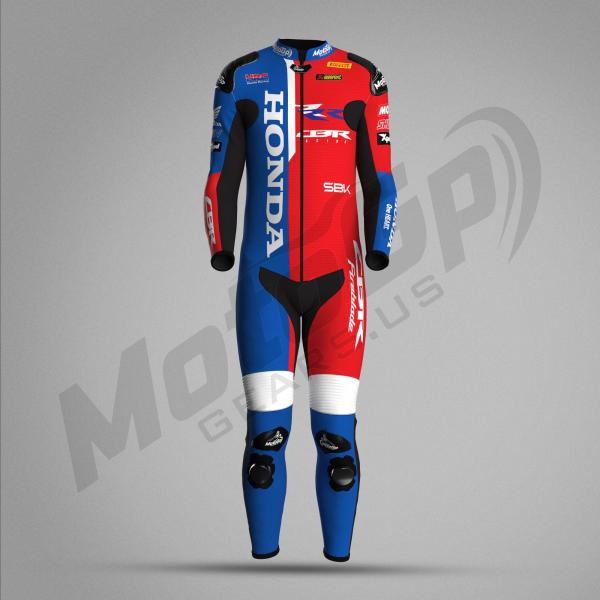 Combinaison de Course Iker Lecuona Honda HRC 2024 – Cuir MotoGP