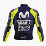 Veste en Cuir Yamaha Valentino Rossi 2018 Race Blue