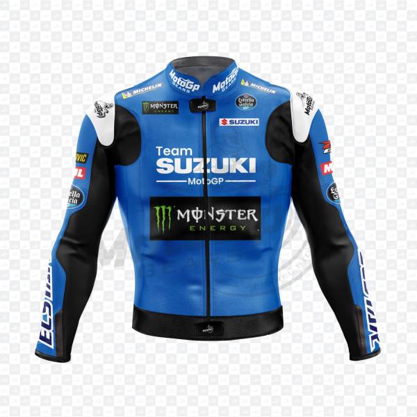 Joan Mir Racing Suzuki Giacca in Pelle da Moto
