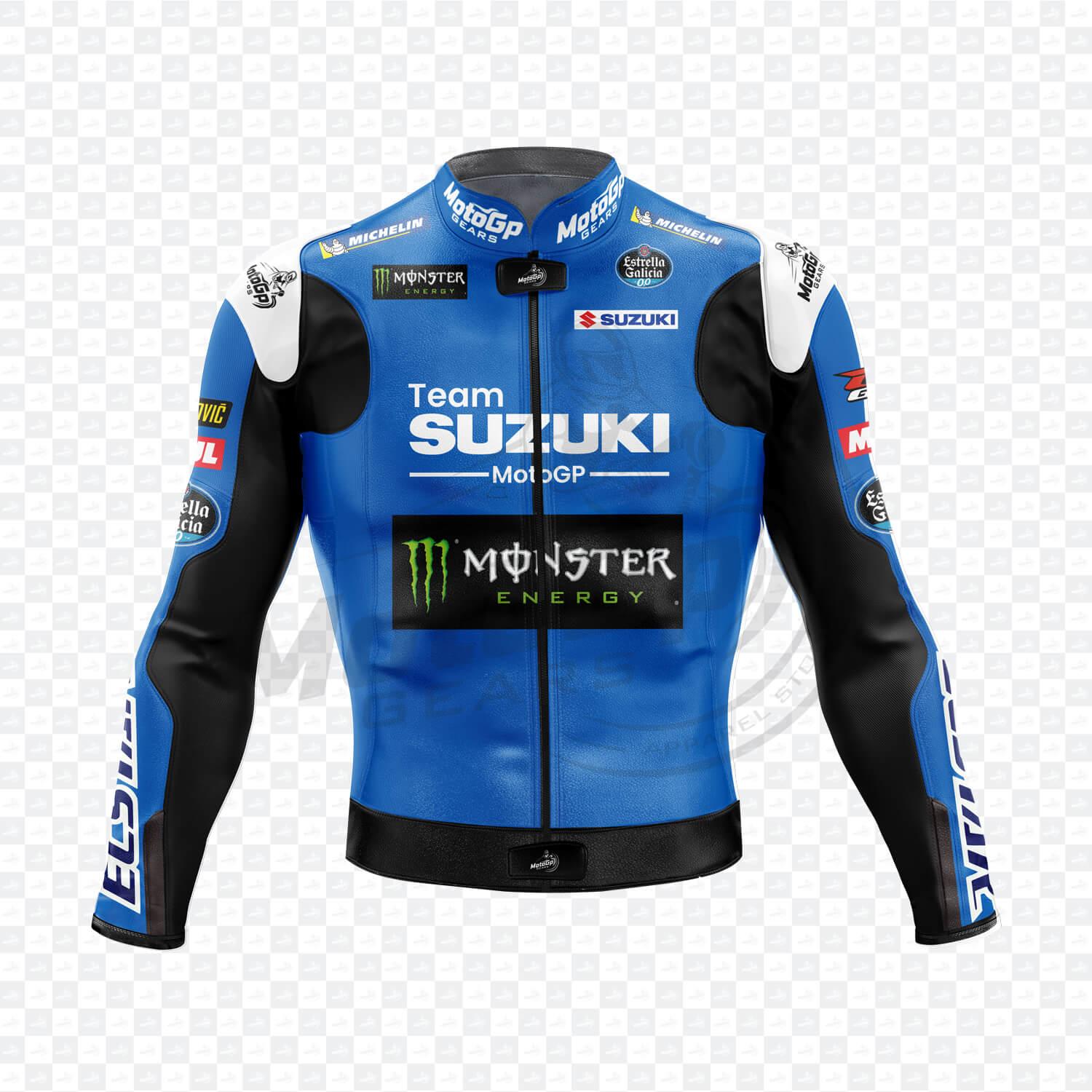 Joan Mir Racing Suzuki Chaqueta de Cuero para Moto